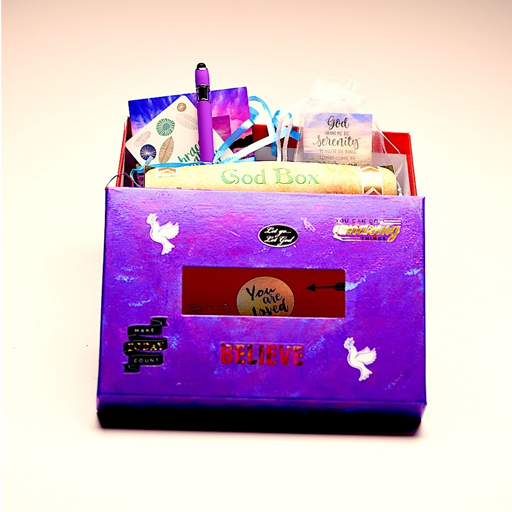 Hand painted God boxes customized  for your needs  for spiritual purposes